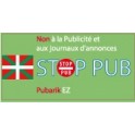 stop pub publicité basque autocollant