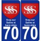 70 Scey-sur-Saône-et-Saint-Albin blason autocollant plaque stickers ville