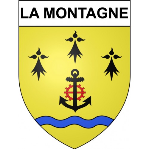 La Montagne 44 ville Stickers blason autocollant adhésif