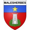 Malesherbes 45 ville Stickers blason autocollant adhésif