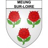 Meung-sur-Loire 45 ville Stickers blason autocollant adhésif