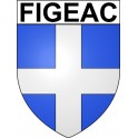 Figeac Sticker wappen, gelsenkirchen, augsburg, klebender aufkleber