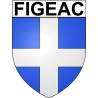 Figeac 46 ville Stickers blason autocollant adhésif