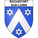 Pegatinas escudo de armas de Rochefort-sur-Loire adhesivo de la etiqueta engomada