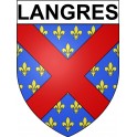 Langres 52 ville Stickers blason autocollant adhésif