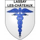 Lassay-les-Châteaux Sticker wappen, gelsenkirchen, augsburg, klebender aufkleber