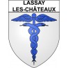 Lassay-les-Châteaux 53 ville Stickers blason autocollant adhésif