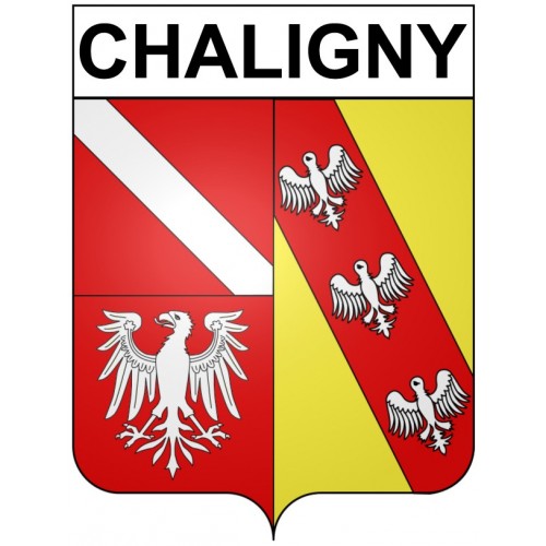 Adesivi stemma Chaligny adesivo