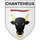 Chanteheux 54 ville Stickers blason autocollant adhésif