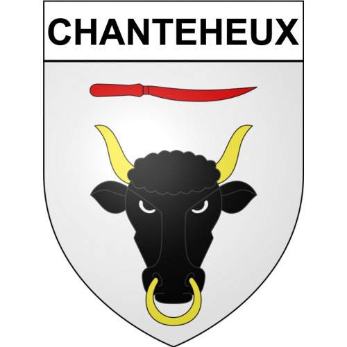 Stickers coat of arms Chanteheux adhesive sticker