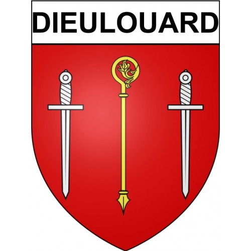 Dieulouard 54 ville Stickers blason autocollant adhésif