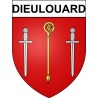 Pegatinas escudo de armas de Dieulouard adhesivo de la etiqueta engomada