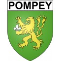 Pompey 54 ville Stickers blason autocollant adhésif