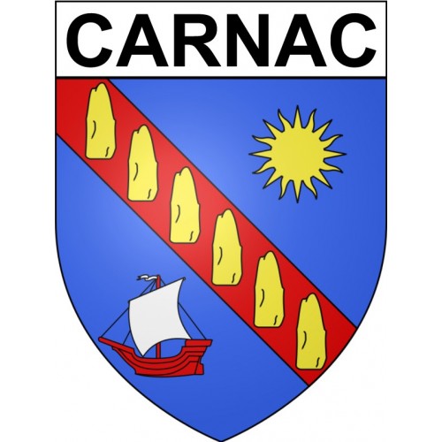 Carnac 56 ville Stickers blason autocollant adhésif