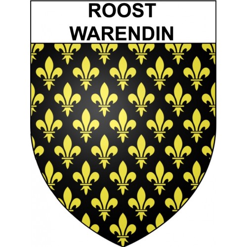 Stickers coat of arms Roost-Warendin adhesive sticker