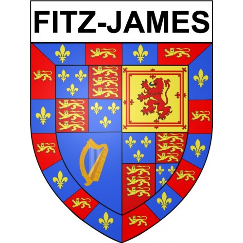 Fitz-James 60 ville Stickers blason autocollant adhésif | eBay