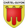 Stickers coat of arms Châtel-Guyon adhesive sticker