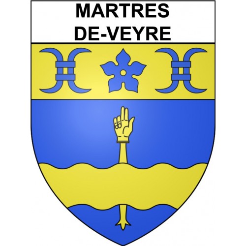 Martres-de-Veyre 63 ville Stickers blason autocollant adhésif