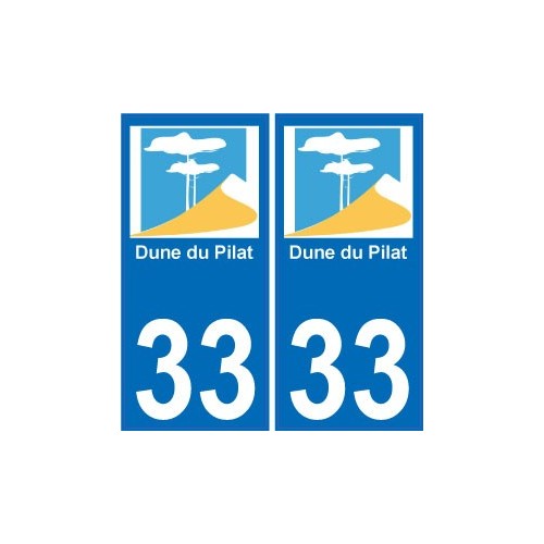 33 Dune of Pyla sticker sticker plate