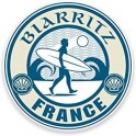 2 x 10 cm Biarritz surf France autocollant sticker adhesif logo numéro 64