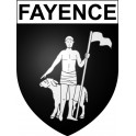 Fayence Sticker wappen, gelsenkirchen, augsburg, klebender aufkleber