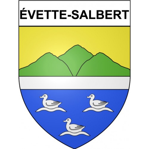 évette-Salbert Sticker wappen, gelsenkirchen, augsburg, klebender aufkleber