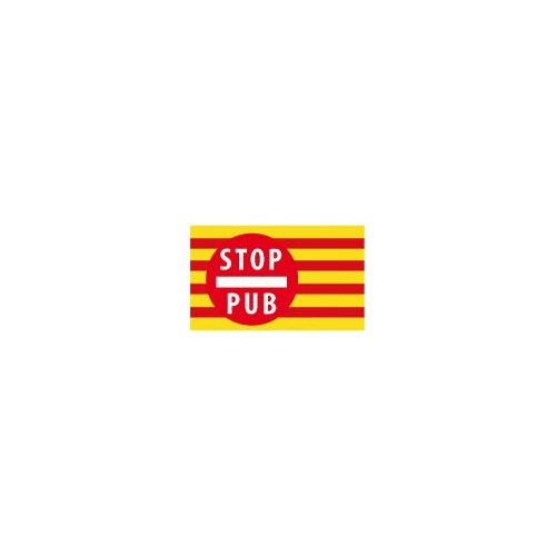 stop pub publicité catalan autocollant