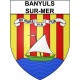 Banyuls-sur-Mer Sticker wappen, gelsenkirchen, augsburg, klebender aufkleber