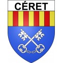 Céret Sticker wappen, gelsenkirchen, augsburg, klebender aufkleber