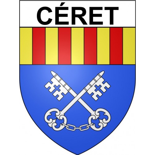 Stickers coat of arms Céret adhesive sticker