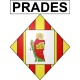 Prades Sticker wappen, gelsenkirchen, augsburg, klebender aufkleber