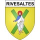 Rivesaltes 66 ville Stickers blason autocollant adhésif