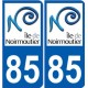 85 Île de Noirmoutier autocollant plaque sticker