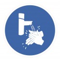 Lavage des mains propreté logo 1 - se laver les mains autocollant sticker stop virus