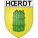 Hœrdt Sticker wappen, gelsenkirchen, augsburg, klebender aufkleber