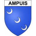 Ampuis 69 ville sticker blason écusson autocollant adhésif
