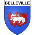 Belleville 69 ville sticker blason écusson autocollant adhésif