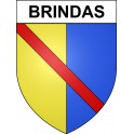 Brindas 69 ville sticker blason écusson autocollant adhésif