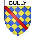 Bully 69 ville sticker blason écusson autocollant adhésif