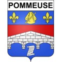 Stickers coat of arms Pommeuse adhesive sticker