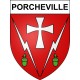 Porcheville 78 ville sticker blason écusson autocollant adhésif