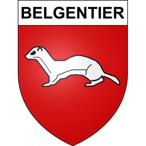 Belgentier 83 ville sticker blason écusson autocollant adhésif