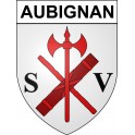 Aubignan Sticker wappen, gelsenkirchen, augsburg, klebender aufkleber