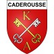 Pegatinas escudo de armas de Caderousse adhesivo de la etiqueta engomada