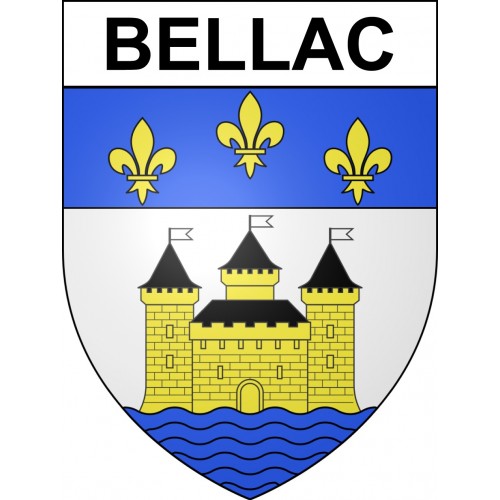 Bellac Sticker wappen, gelsenkirchen, augsburg, klebender aufkleber