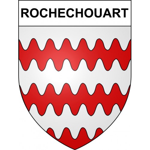 Rochechouart 87 ville sticker blason écusson autocollant adhésif