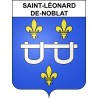 Saint-Léonard-de-Noblat 87 ville sticker blason écusson autocollant adhésif