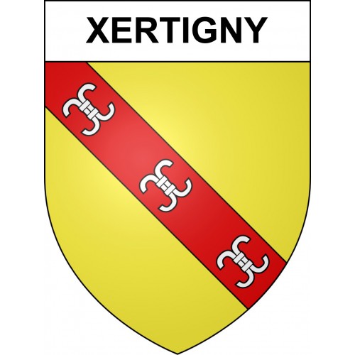 Xertigny 88 ville sticker blason écusson autocollant adhésif