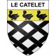 Le Catelet 02 ville sticker blason écusson autocollant adhésif