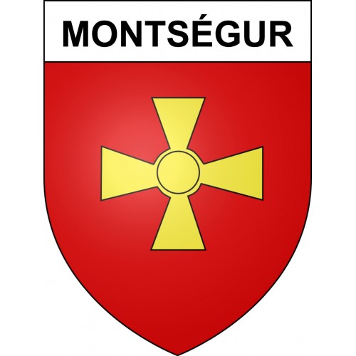 Montségur 09 ville sticker blason écusson autocollant adhésif